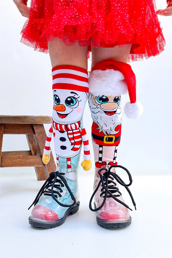 Santa & Snowman Silly Socks