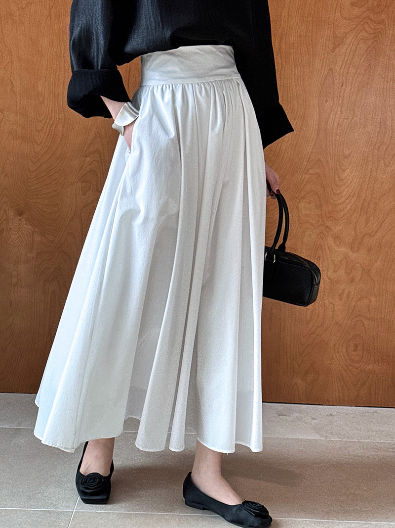 Vintage Flared A-line Pleated Skirt