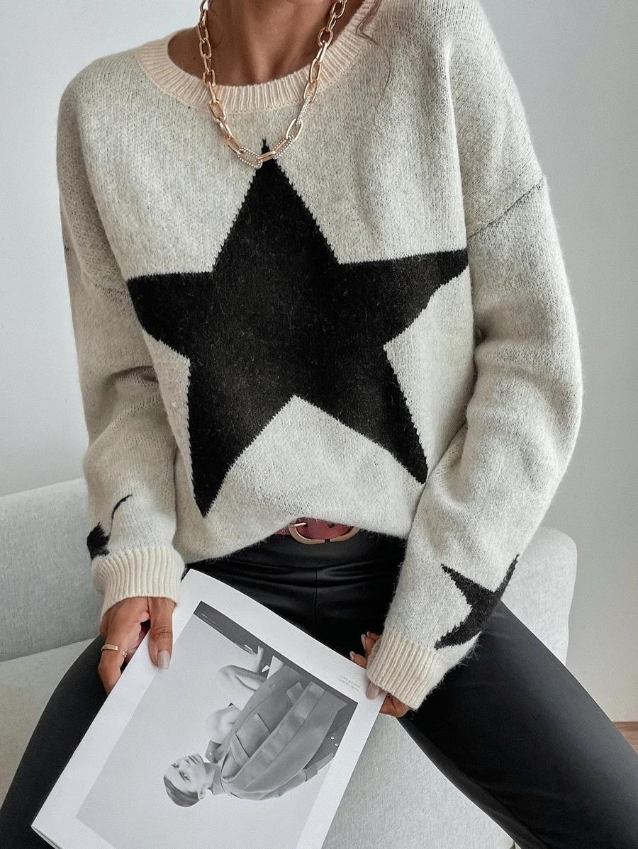 Big Stars pullover crew neck sweater