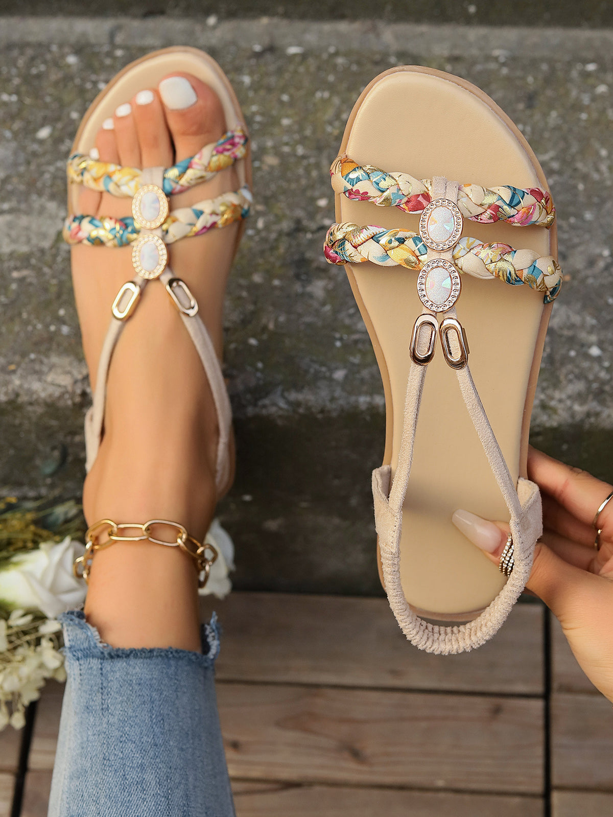 Flache Sandalen „Sun-Kissed Dreams“