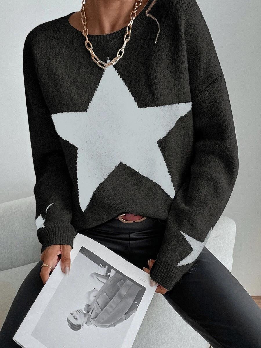 Big Stars pullover crew neck sweater