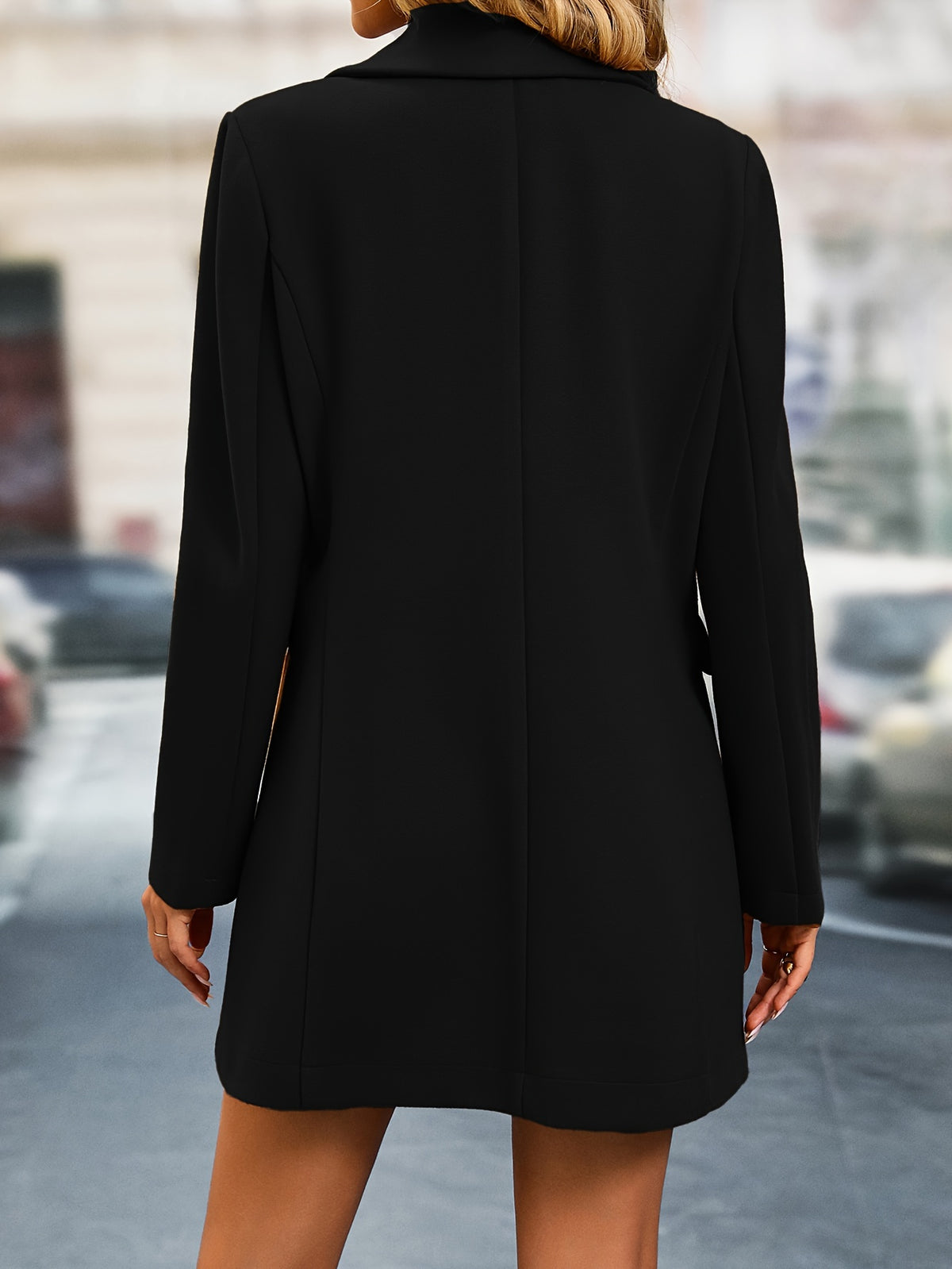 Elegant Single Breasted Long Sleeve Jacket