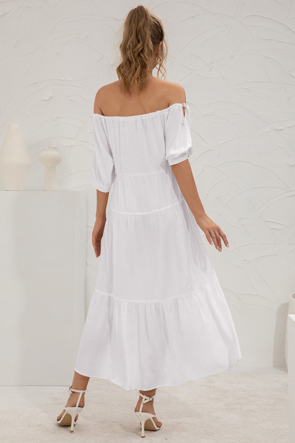 Off-Shoulder Long Dress