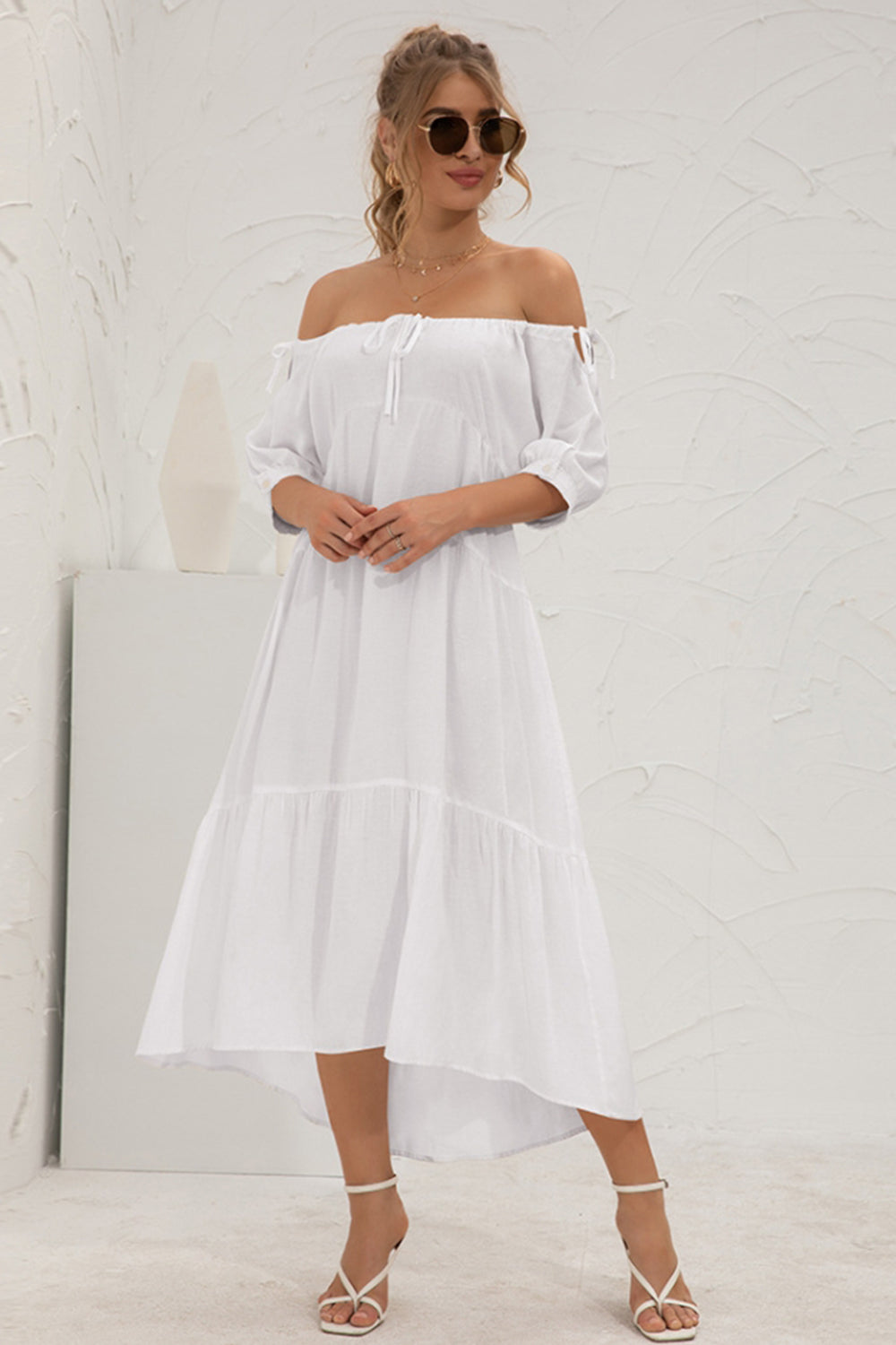 Off-Shoulder Long Dress