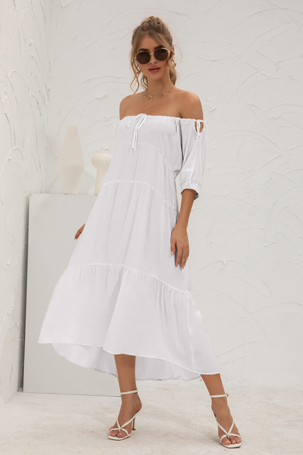 Off-Shoulder Long Dress