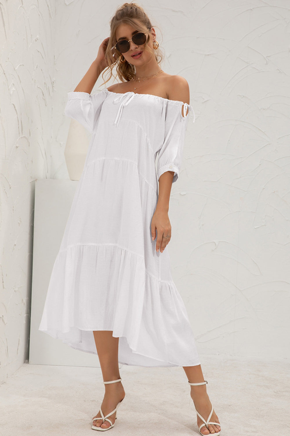 Off-Shoulder Long Dress