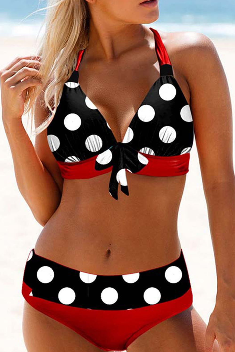 Polka Dot Halter Bikini