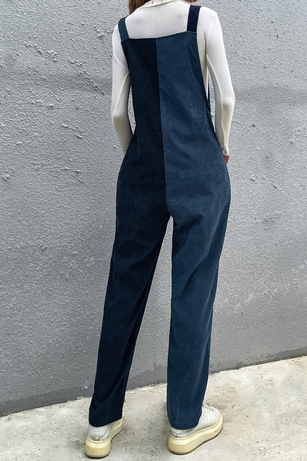 Two Color Patchwork Jumpsuit