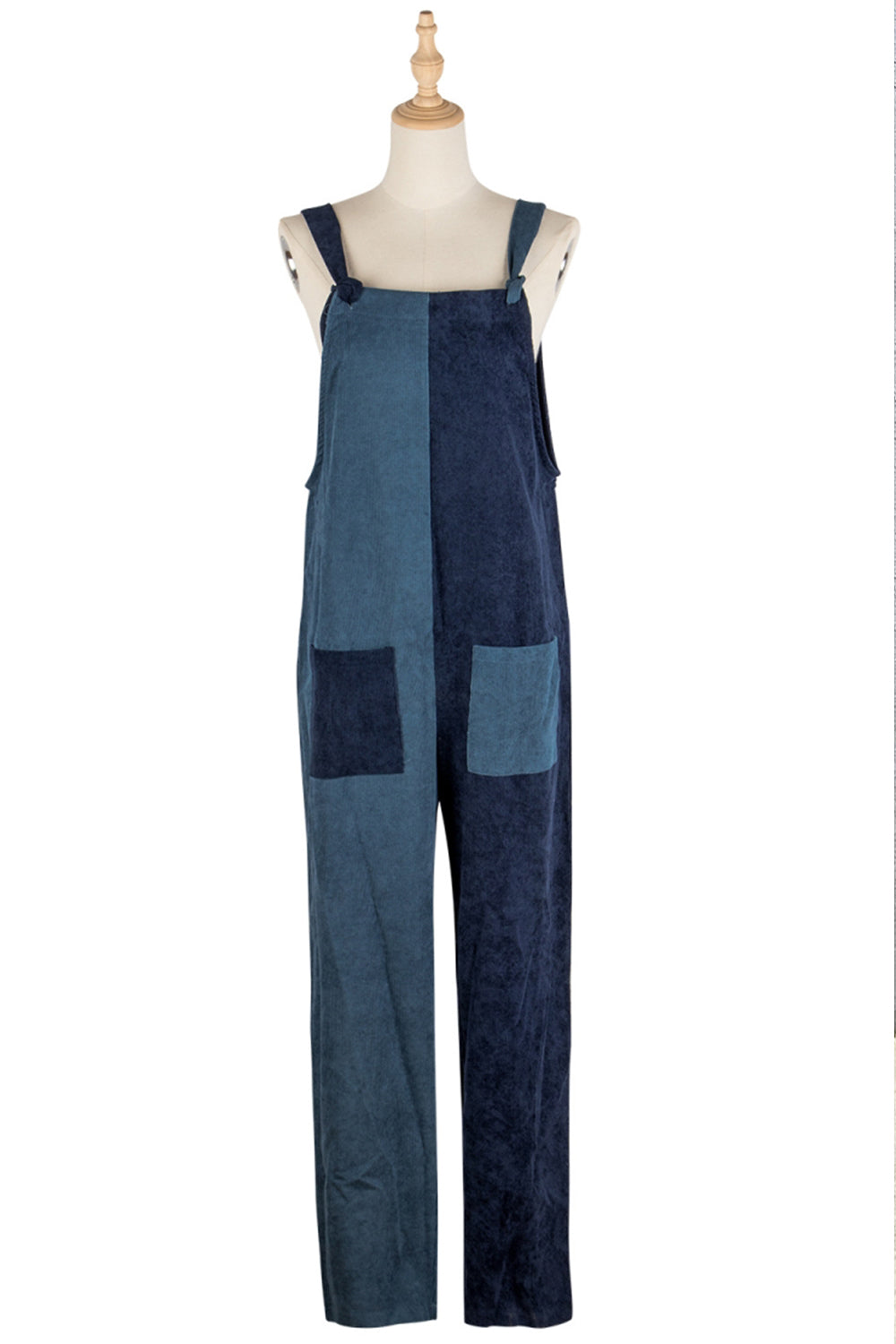 Two Color Patchwork Jumpsuit