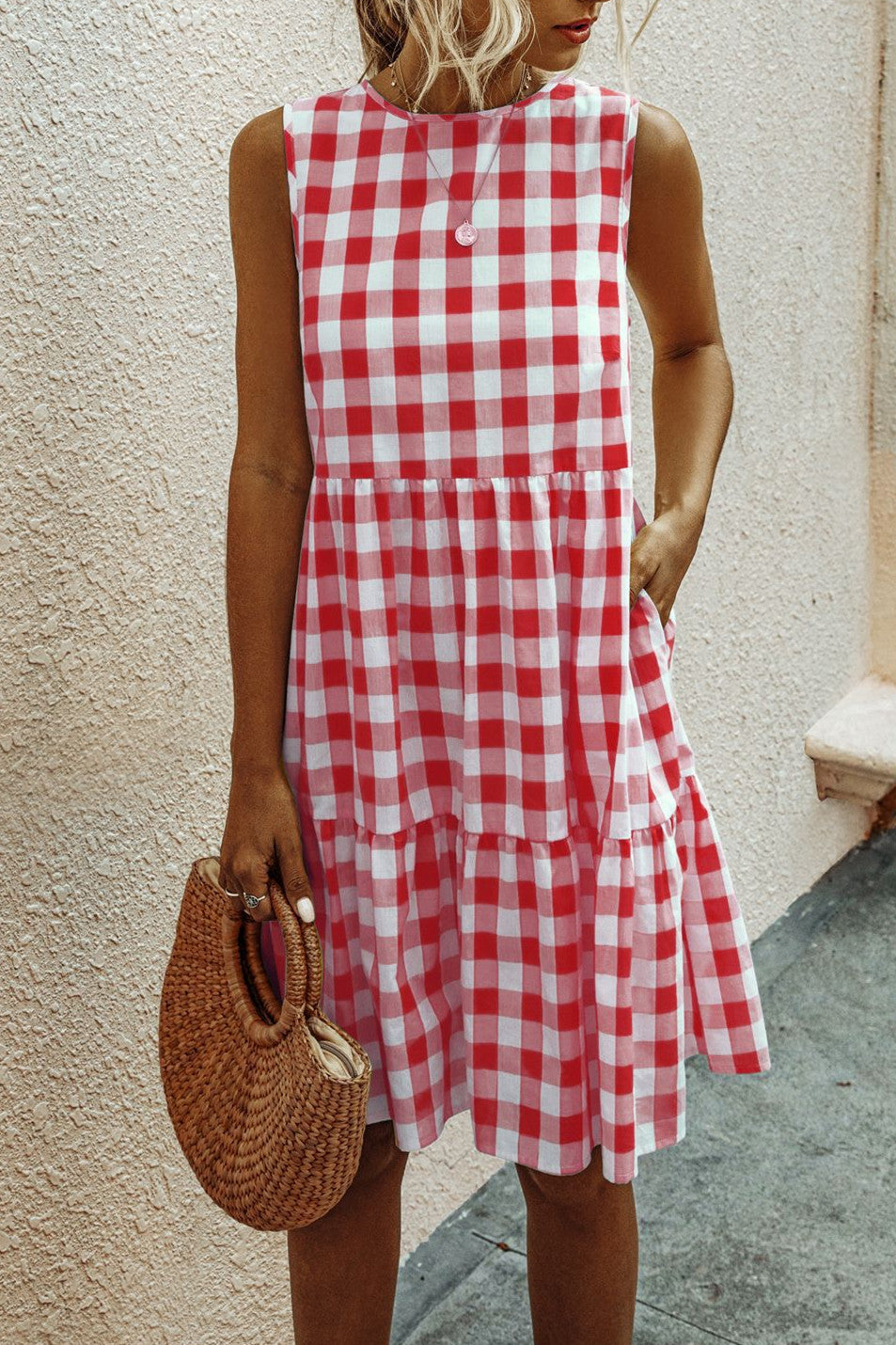 Stay Sweet Plaid Dress