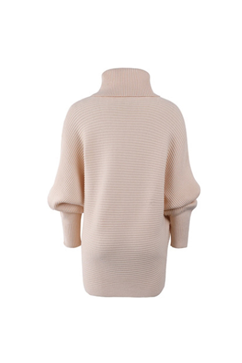 Solid Color Two-Lapel Bat Sleeve Sweater