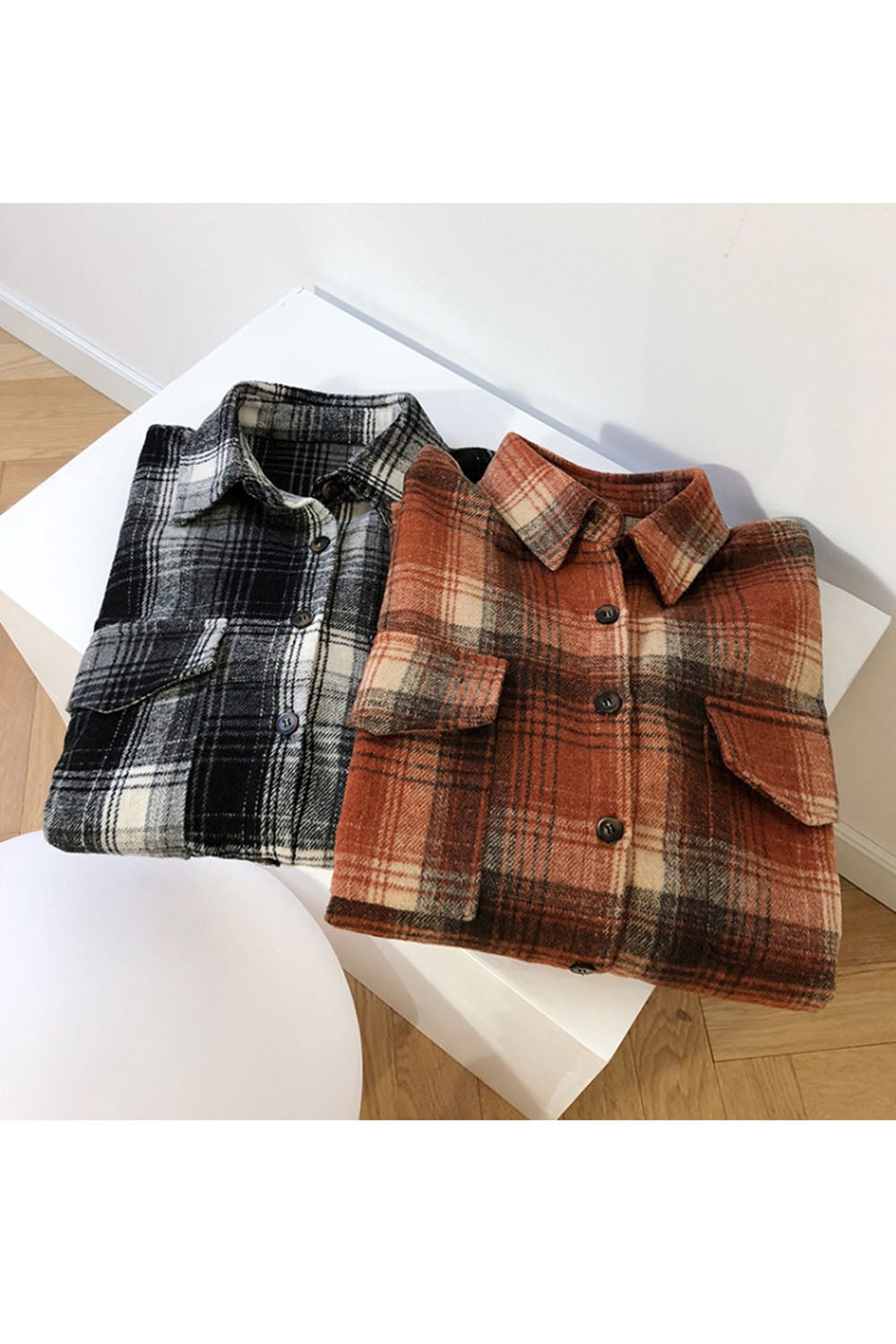 Brushed Plaid Pocket Shirt