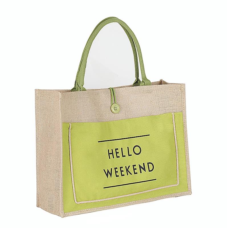 Bolso tote de lino Hello Weekend