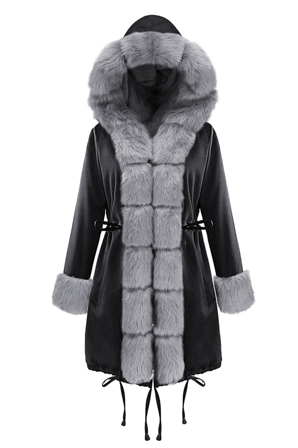 Wool Collar Cashmere Coat