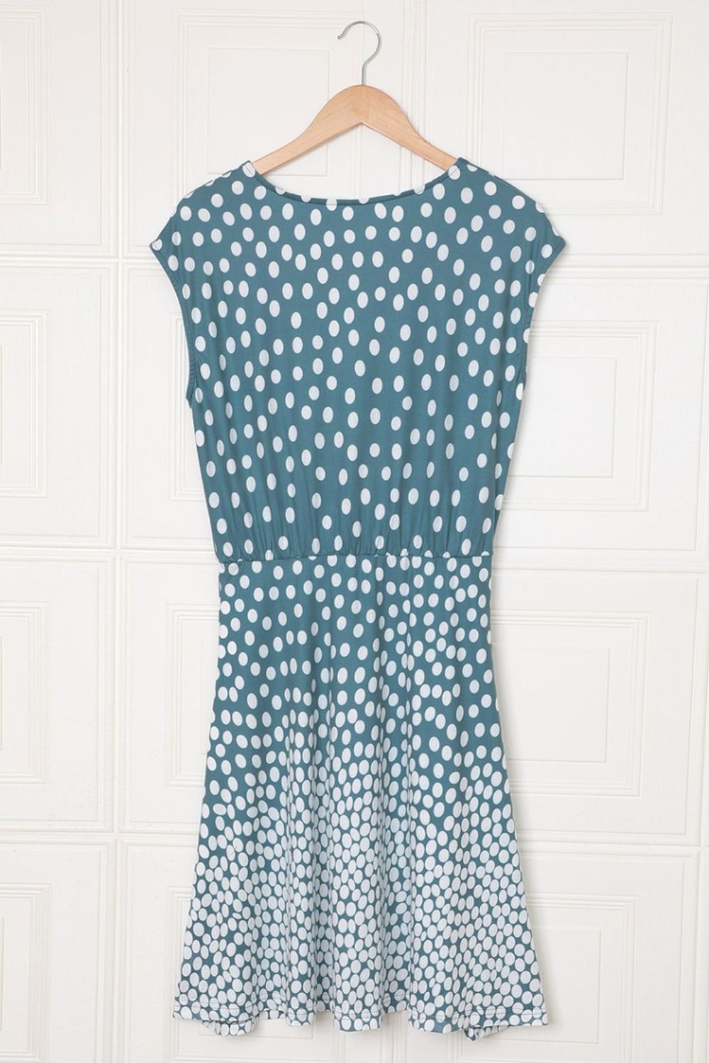 Polka Dot Print V-Neck Tulle Dress