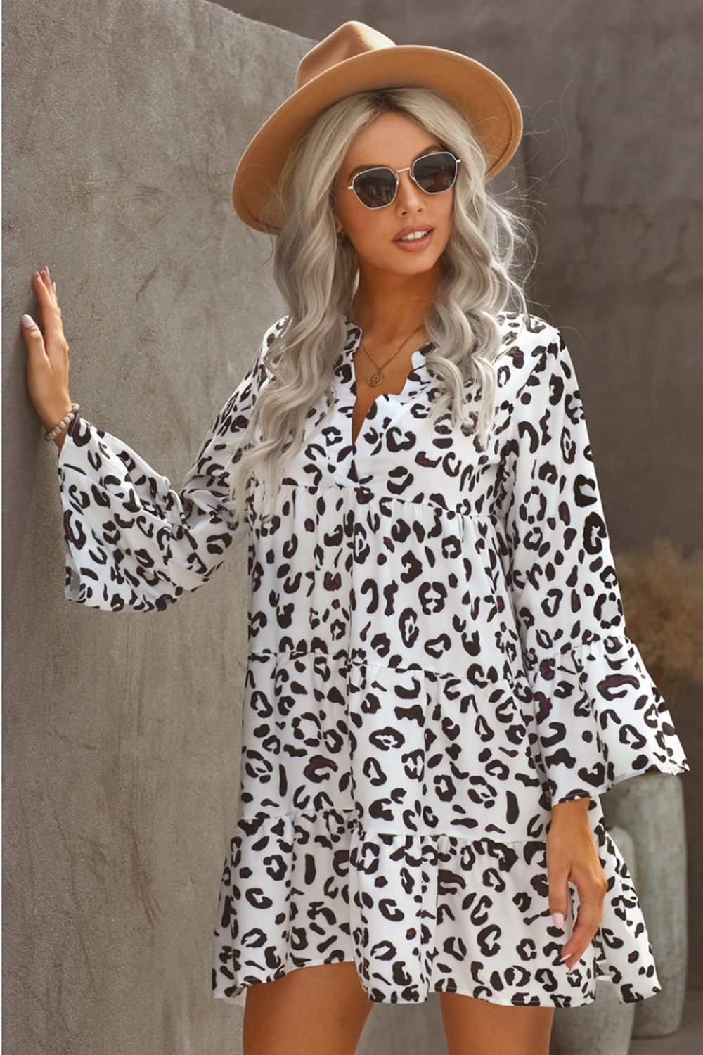 Oversized Leopard Loose Dress