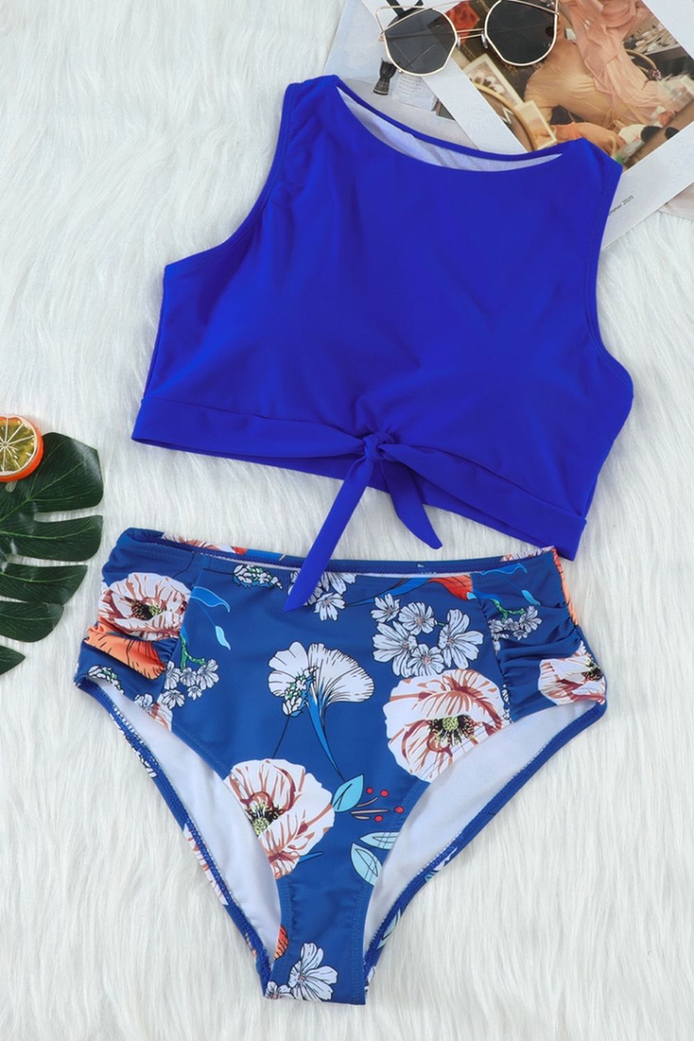 Bow High Waist Triangle Bikini