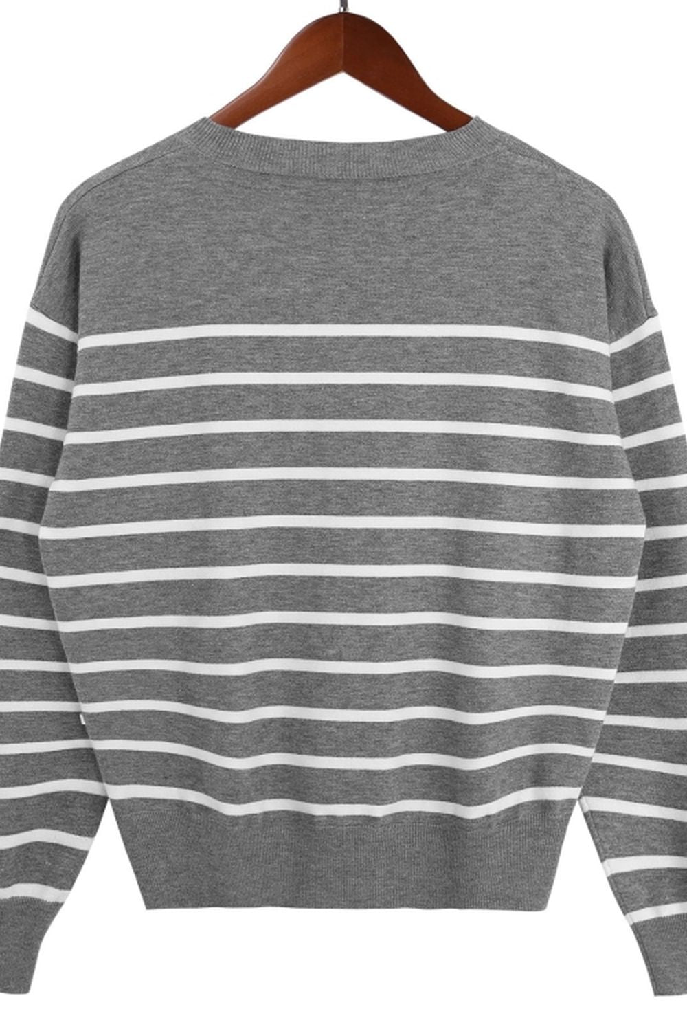 Long-Sleeved Striped Sweater