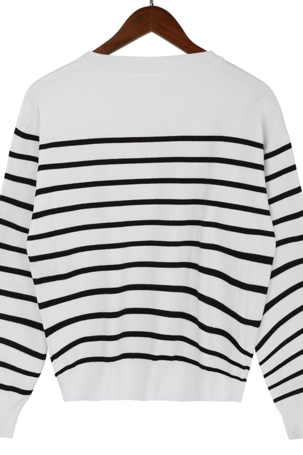 Long-Sleeved Striped Sweater