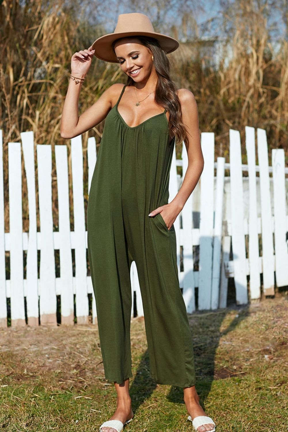 Sling Wide-Leg Jumpsuit