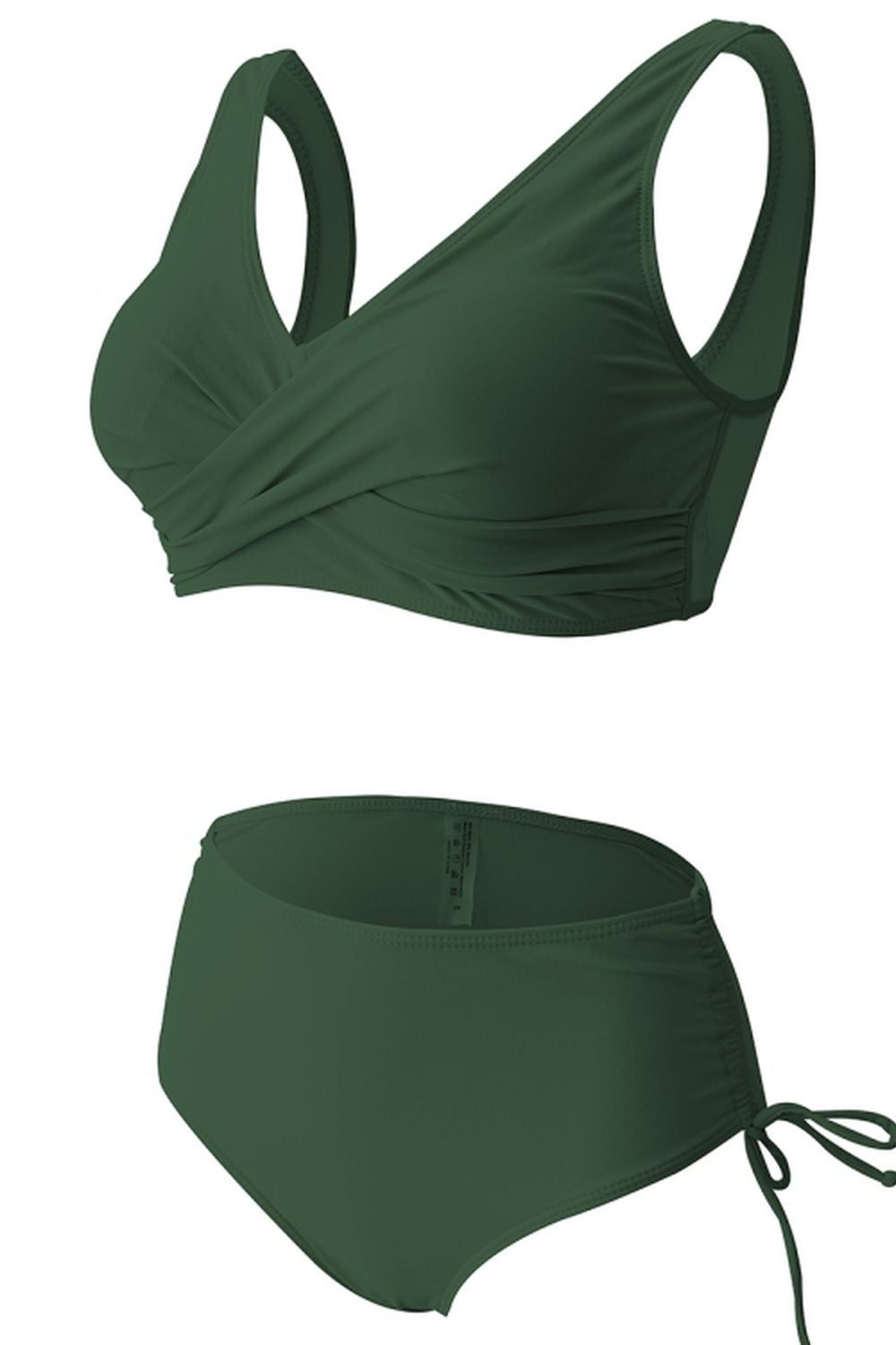 Cross Solid Color Bikini