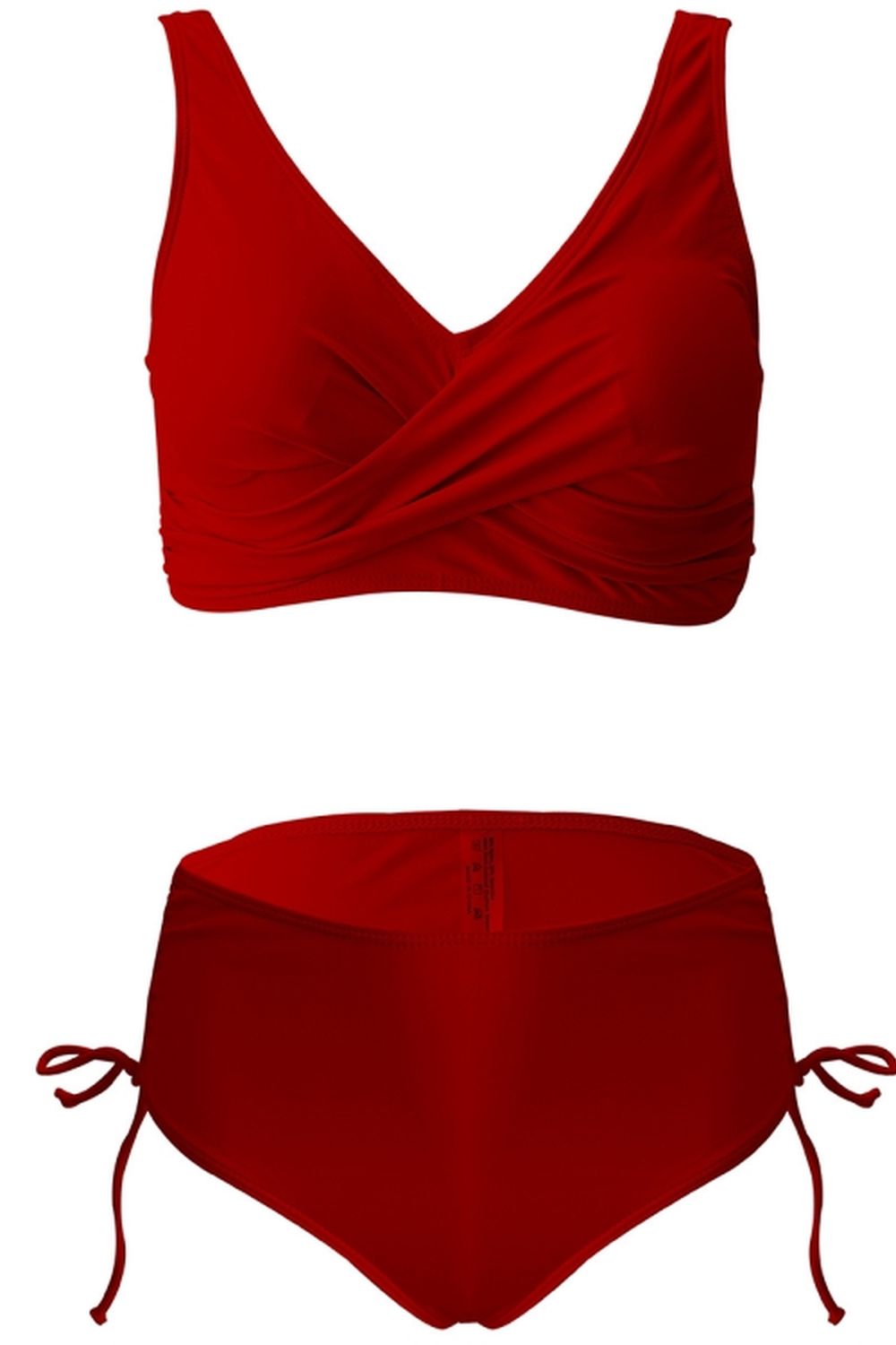 Cross Solid Color Bikini