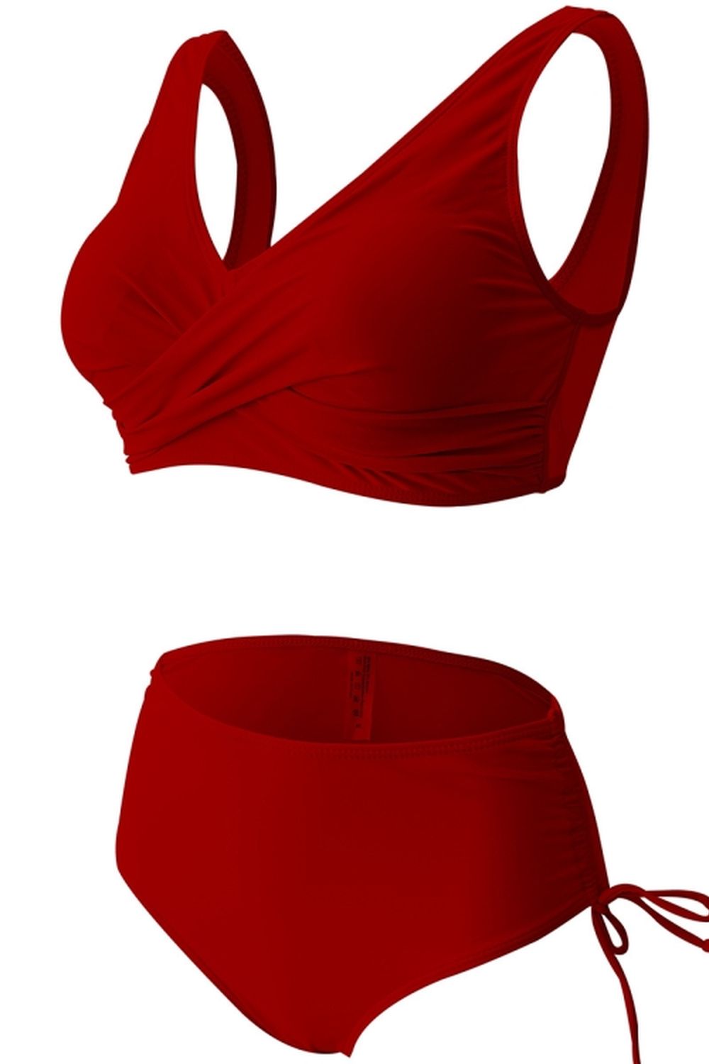 Cross Solid Color Bikini