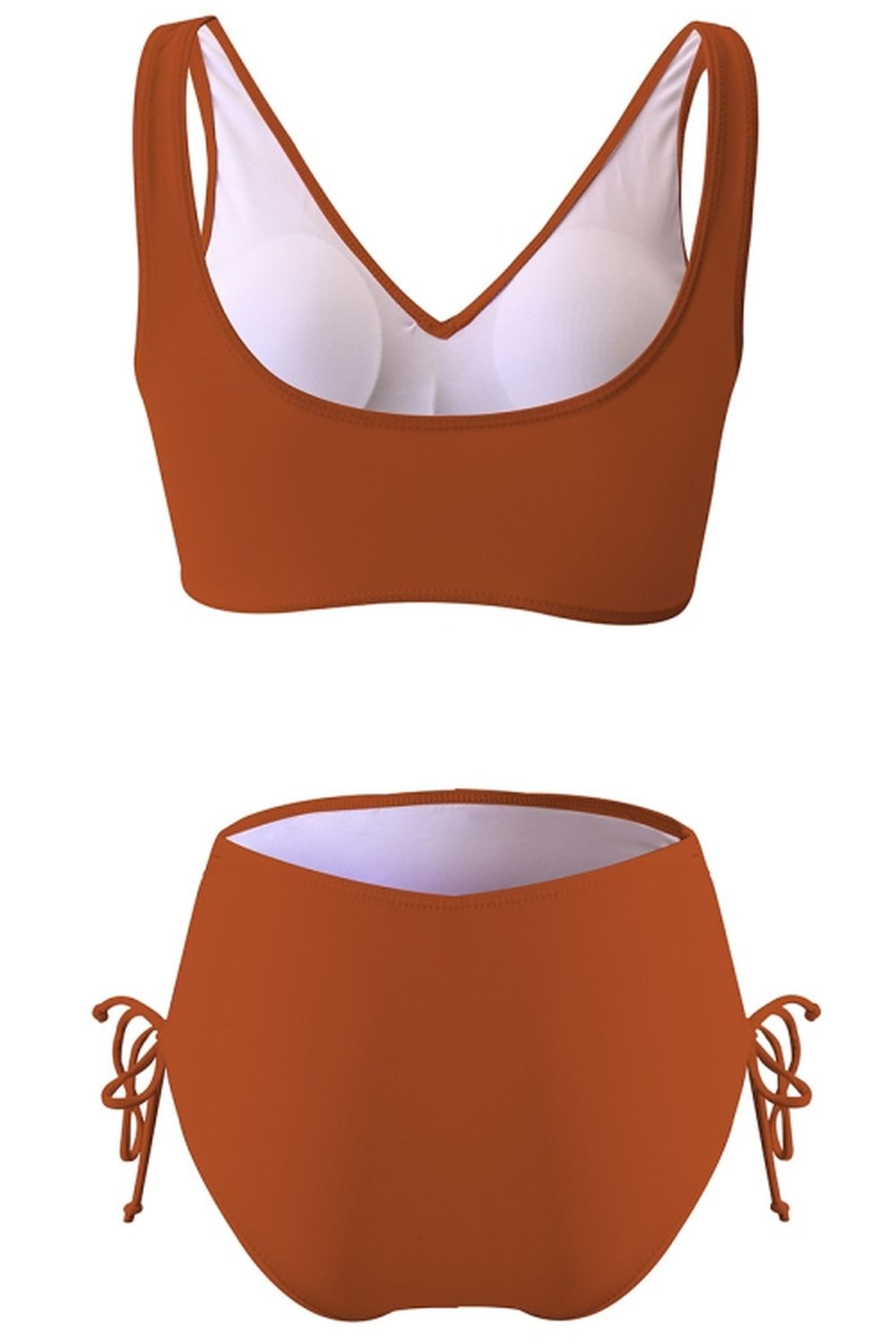 Cross Solid Color Bikini