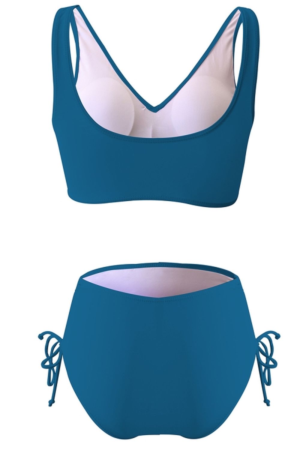 Cross Solid Color Bikini