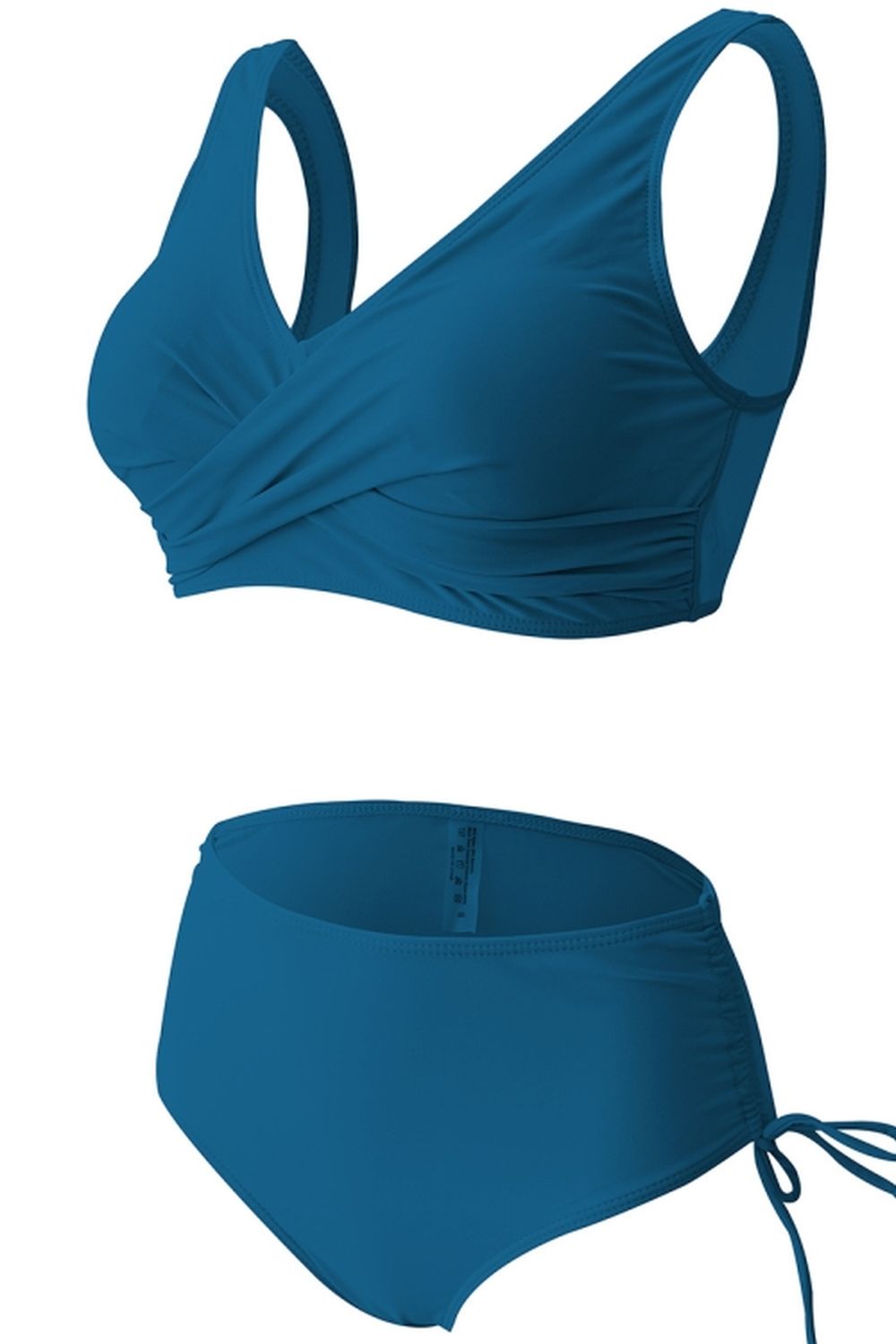 Cross Solid Color Bikini