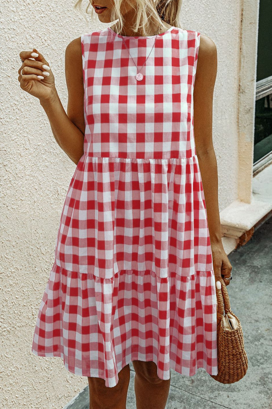 Stay Sweet Plaid Dress