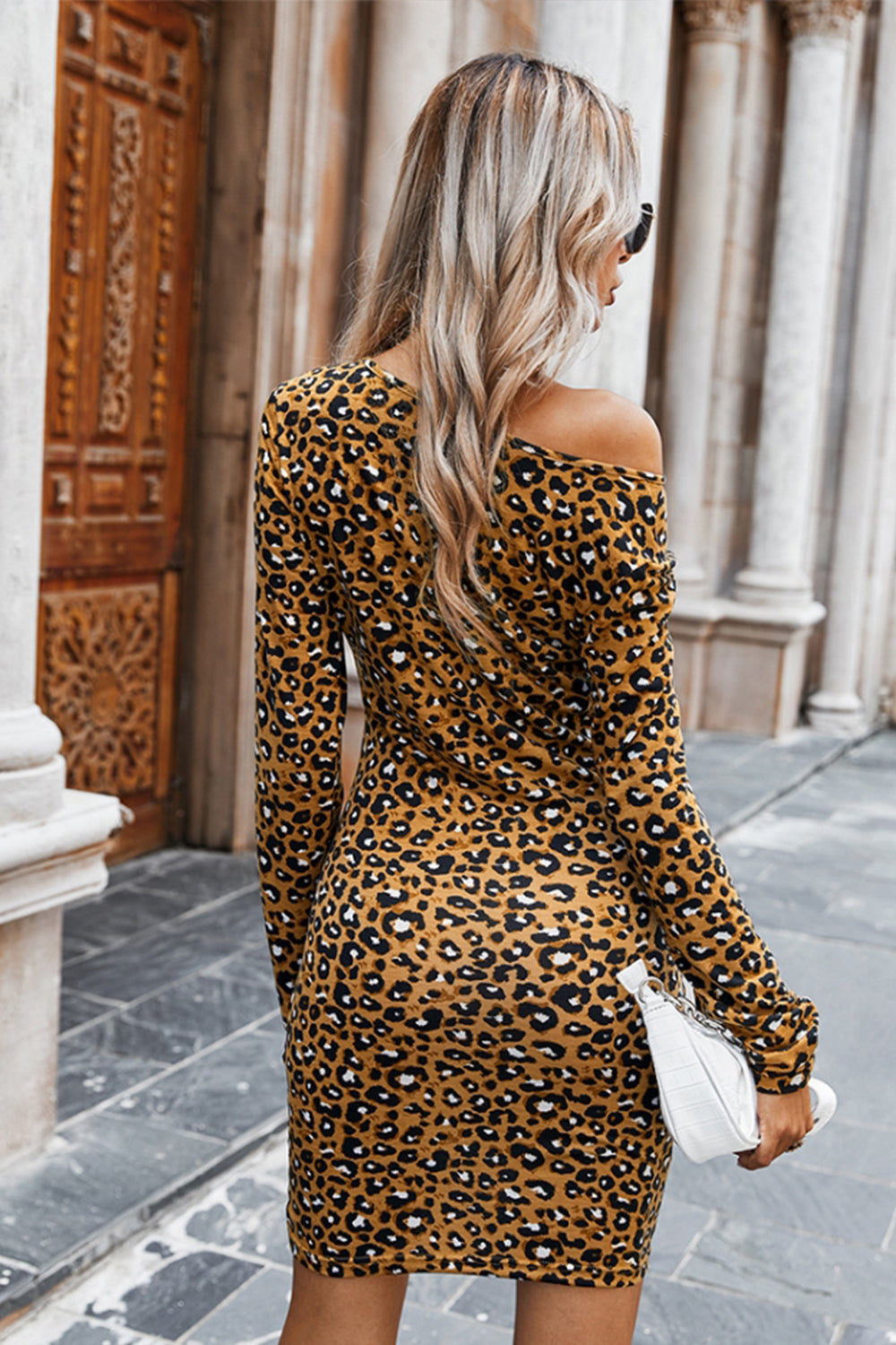 Leopard Print Slim Dress