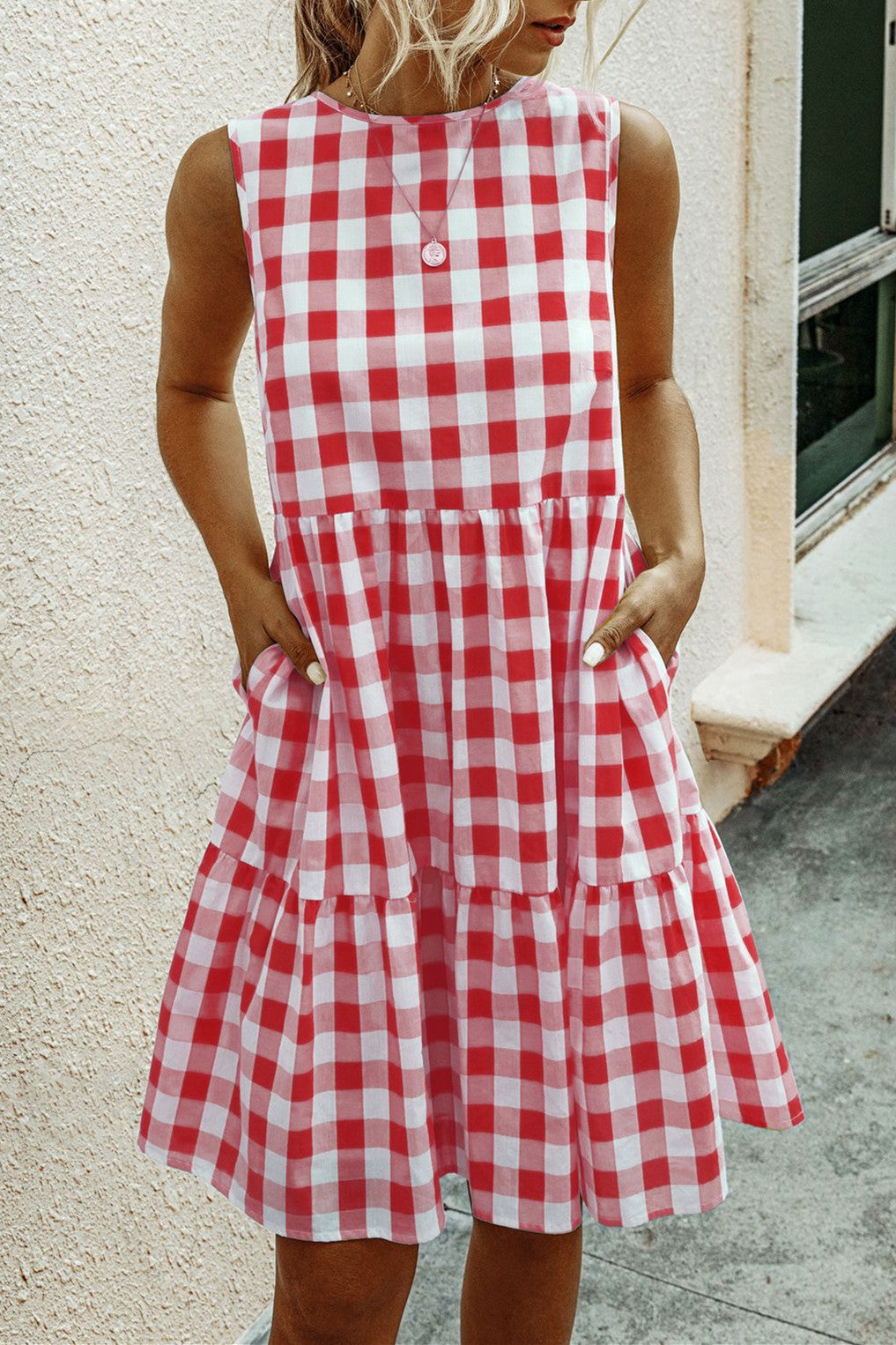 Stay Sweet Plaid Dress