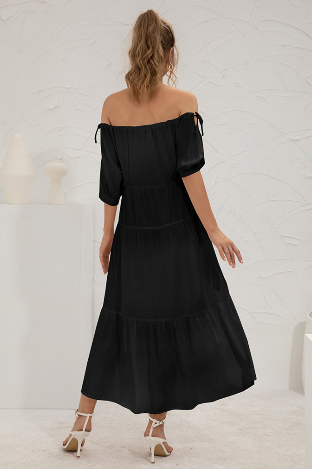 Off-Shoulder Long Dress