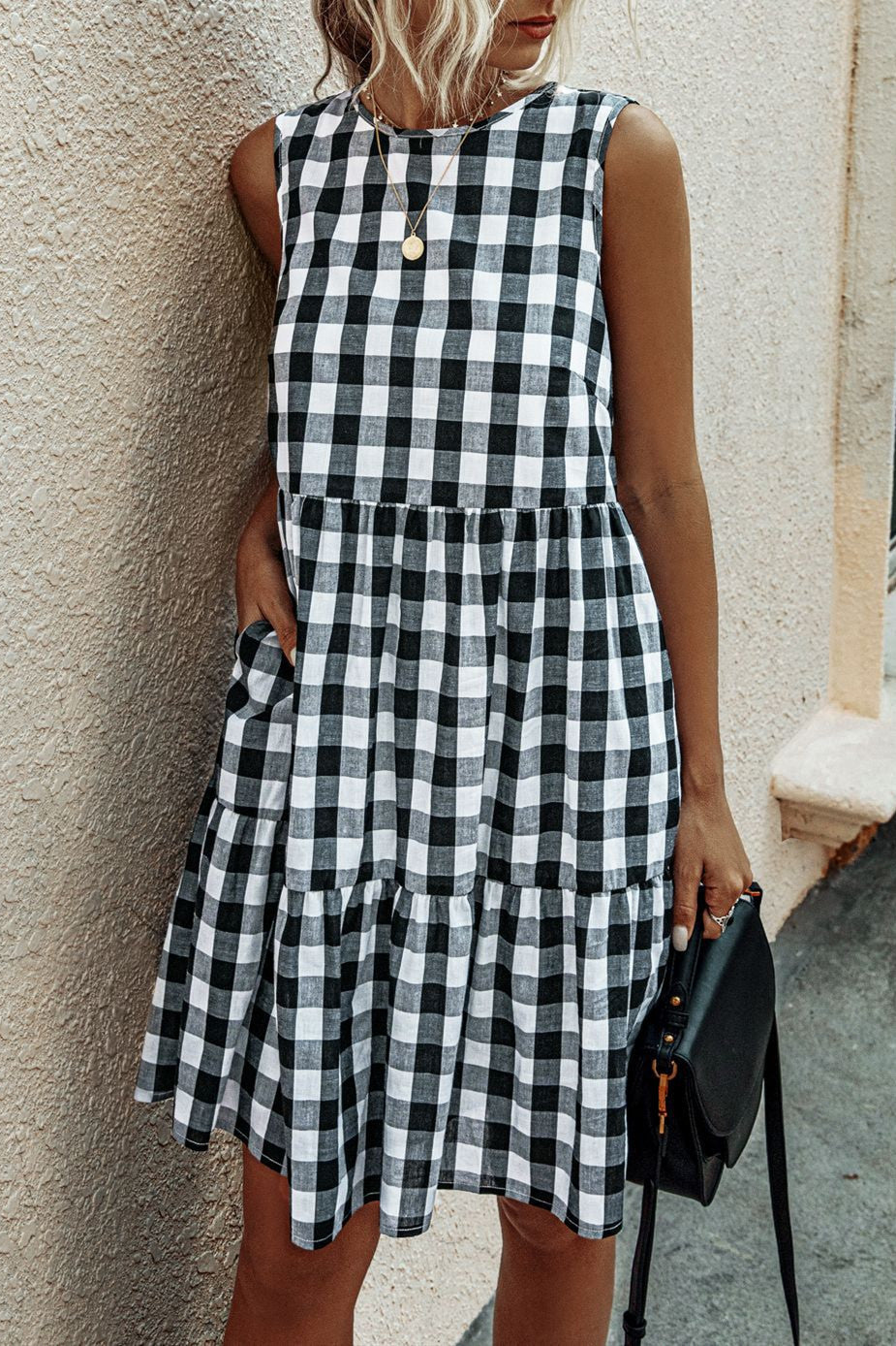 Stay Sweet Plaid Dress