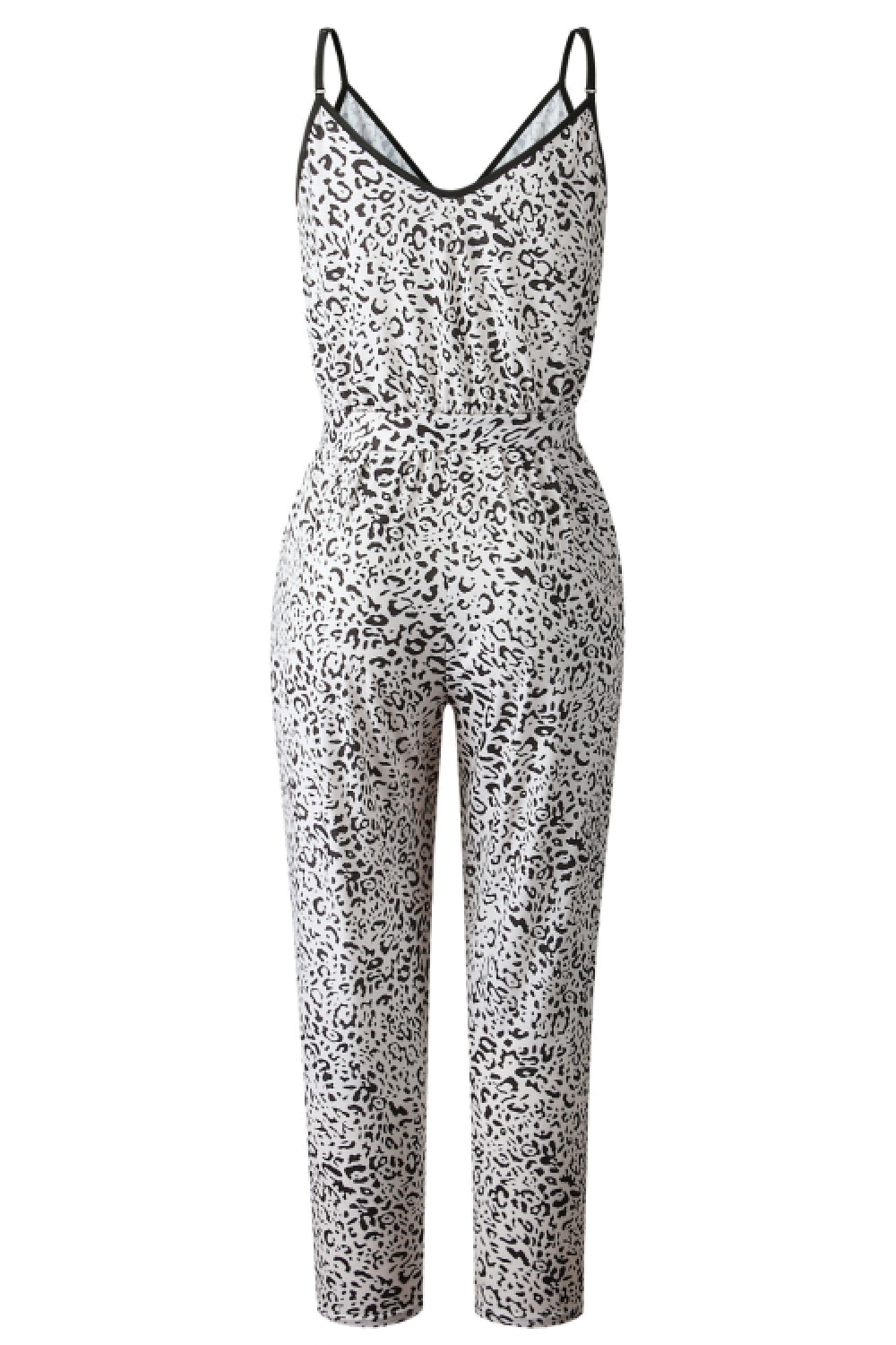 Face Power Leopard Jumpsuit