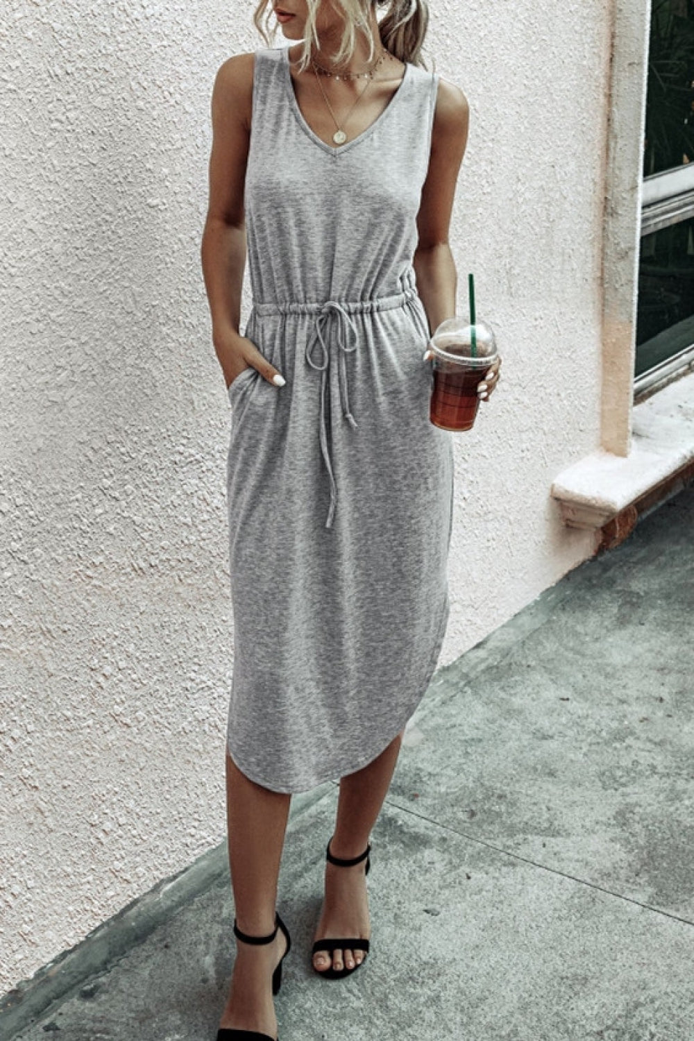 Simple Summer Vest Dress