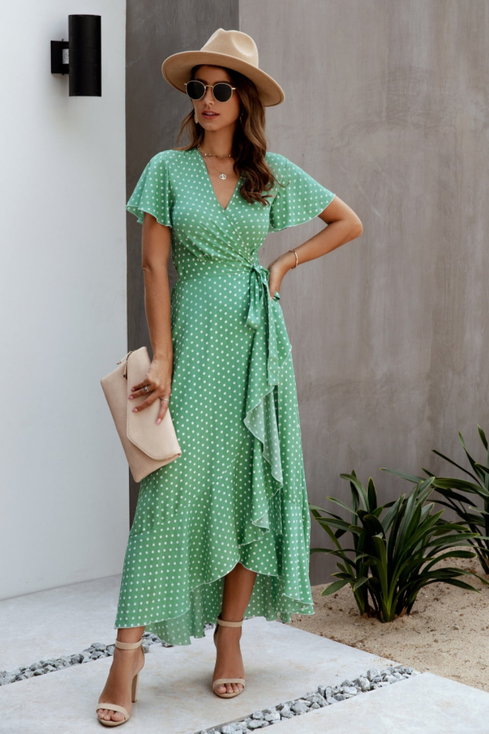 French Romance Dot Dress