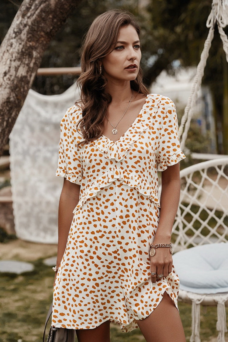 Irregular Dot Romper