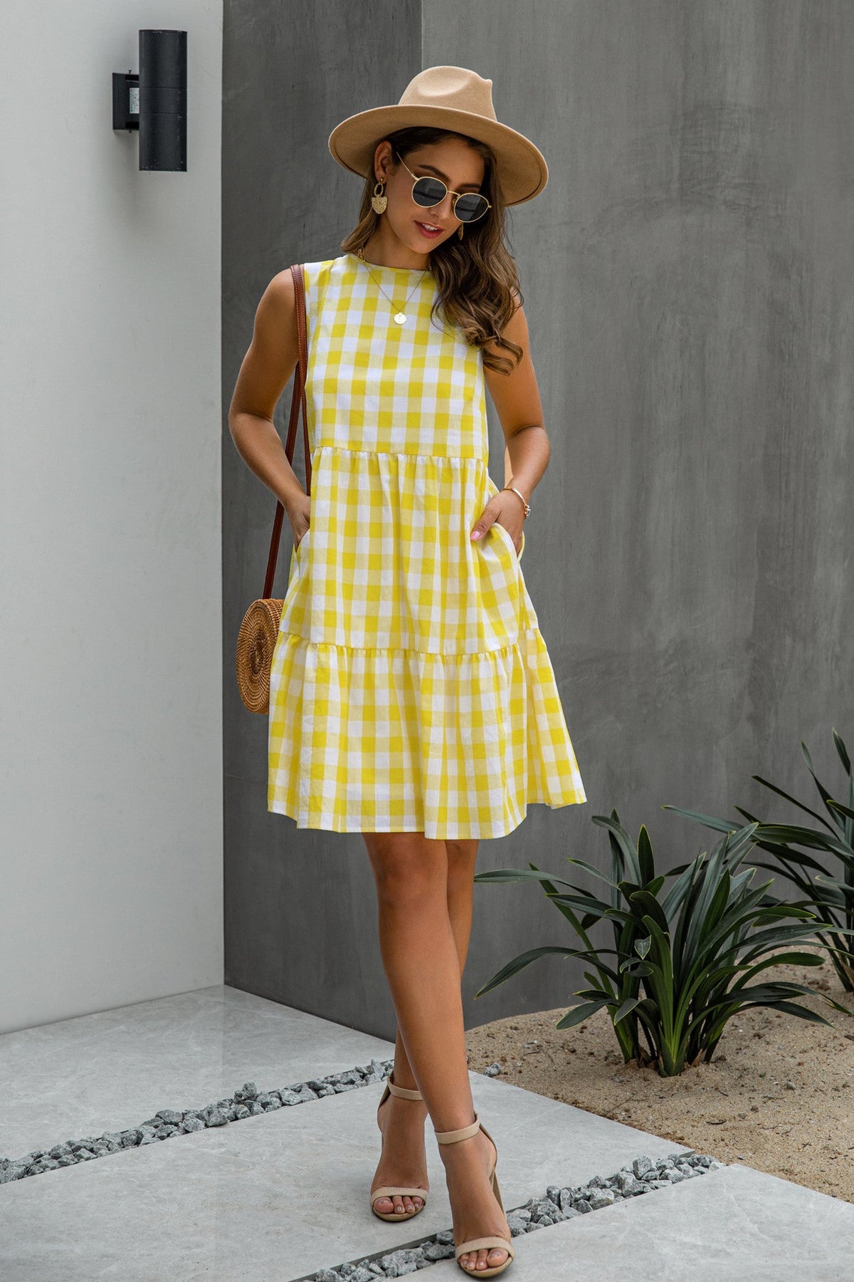 Stay Sweet Plaid Dress