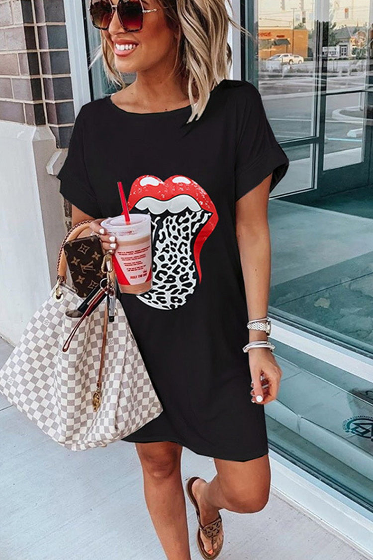 Big Lip Long T-Shirt