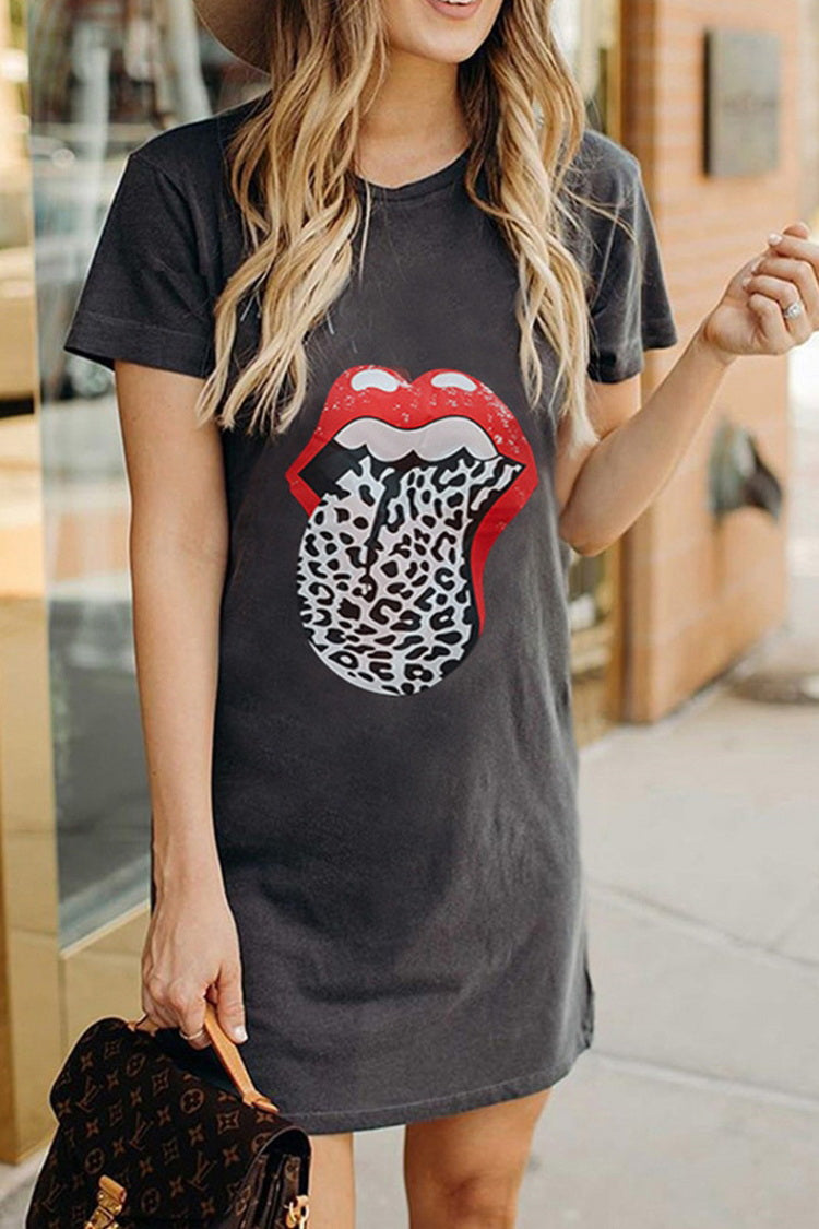 Big Lip Long T-Shirt