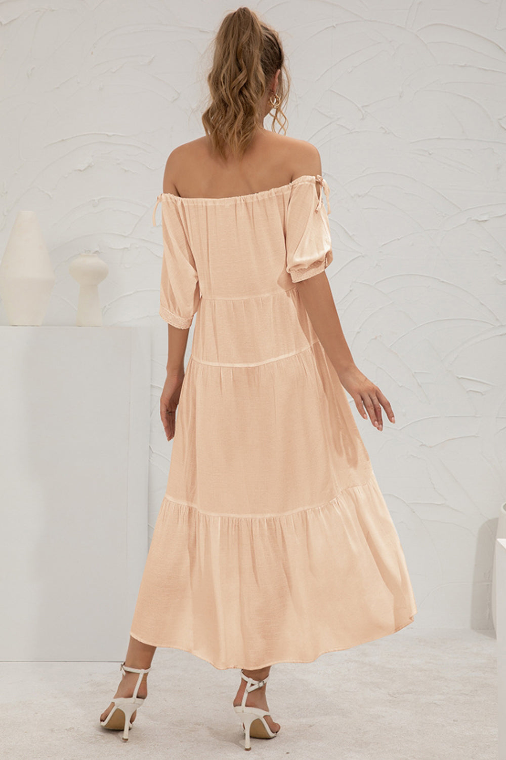 Off-Shoulder Long Dress