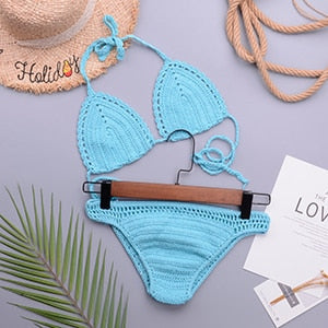 Brasilianisches Bikini-Set aus Häkelmaterial