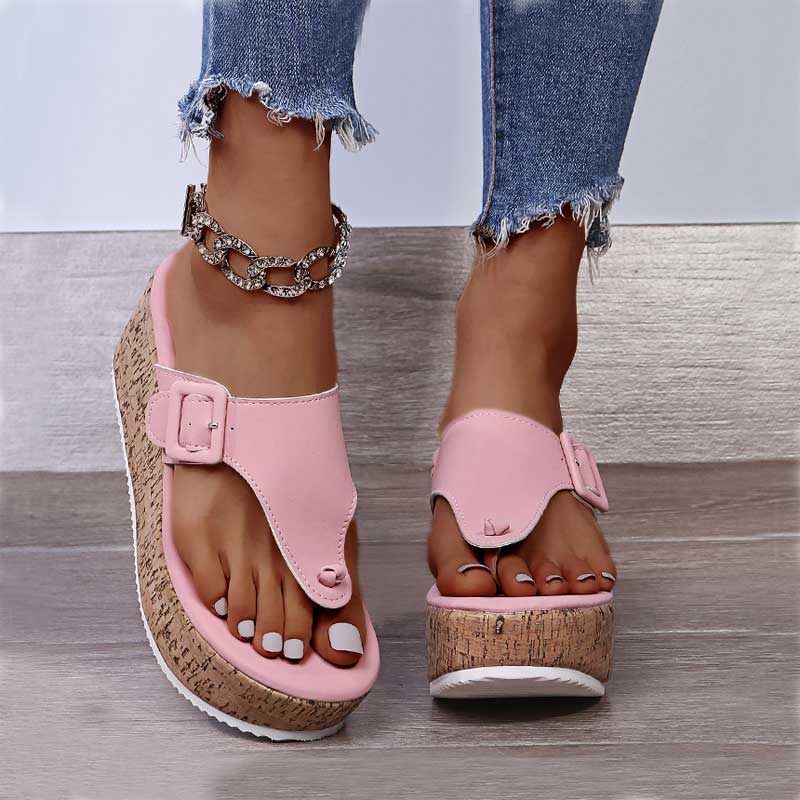 Wedge Thick Bottom Flip Flops