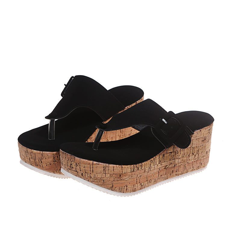 Wedge Thick Bottom Flip Flops