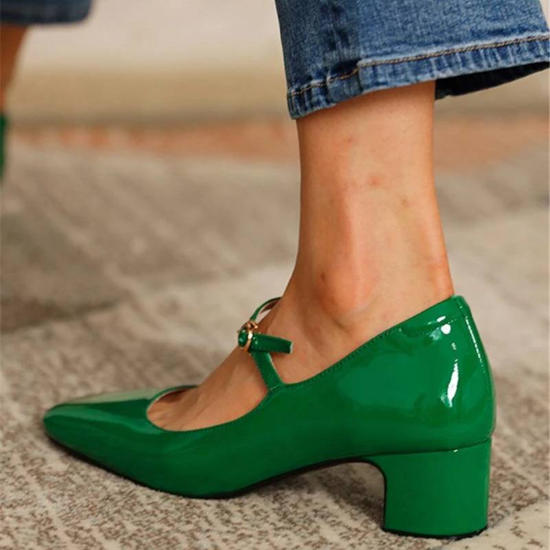 Mary Jane Style Low Heel Shoes