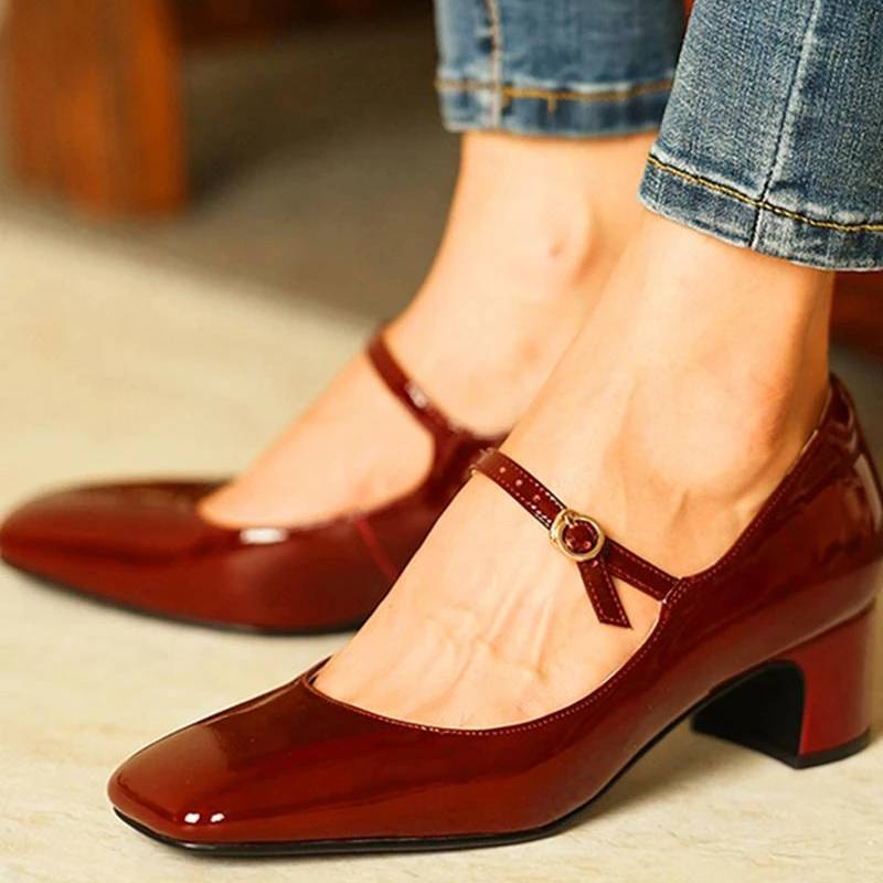 Mary Jane Style Low Heel Shoes