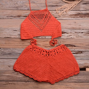 Bikini au crochet fait à la main