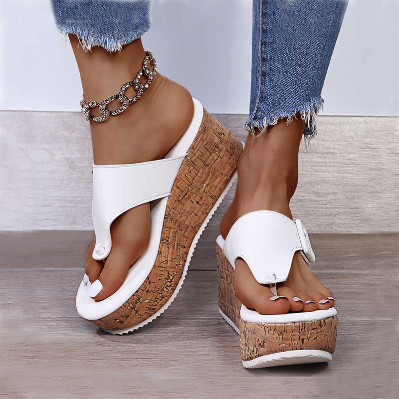 Wedge Thick Bottom Flip Flops